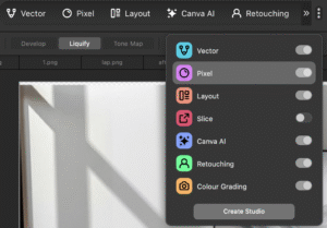 Gotowe studia w Studio Manager - Affinity Studio - poradnik webflux.pl