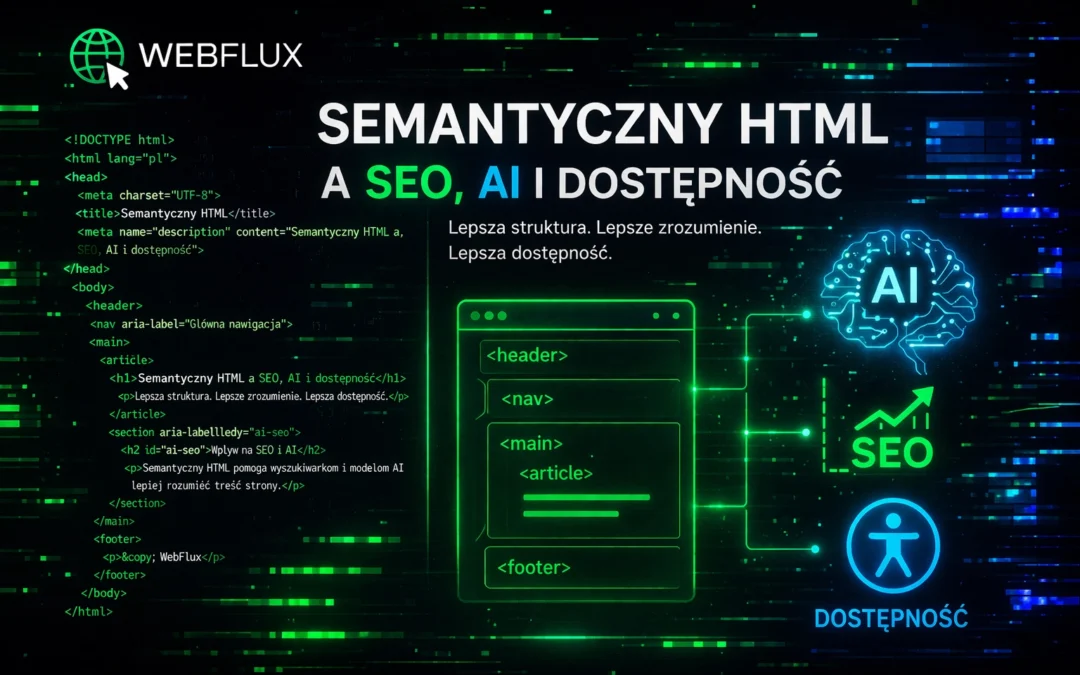 Semantyczny HTML a SEO, AI i dostępność