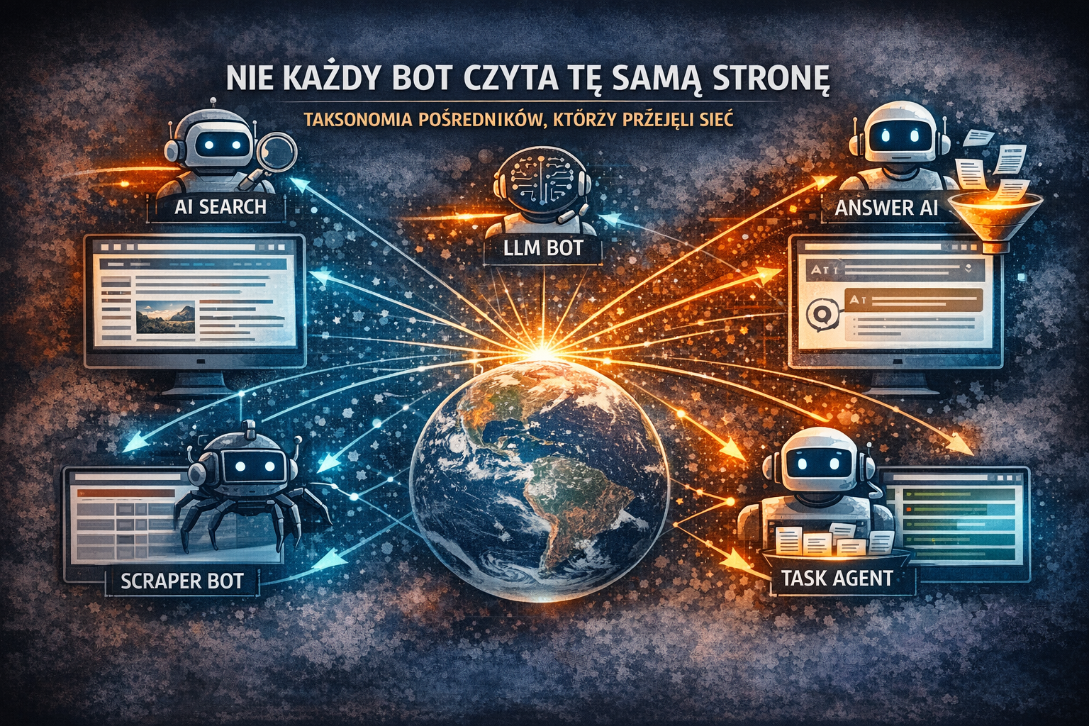 Nie każdy bot czyta tę samą stronę. Taksonomia pośredników, którzy przejęli sieć