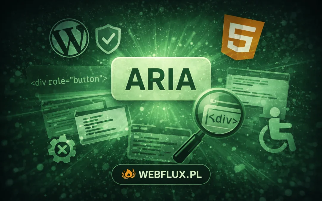 Bo kiedy pojawia się temat dostępności, bardzo łatwo dojść do wniosku, że skoro coś nie działa idealnie, to wystarczy „dodać ARIA” i problem będzie załatwiony.