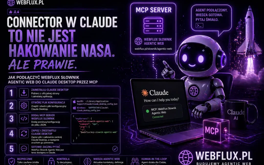 Connector w Claude to nie jest hakowanie NASA. Ale prawie.
