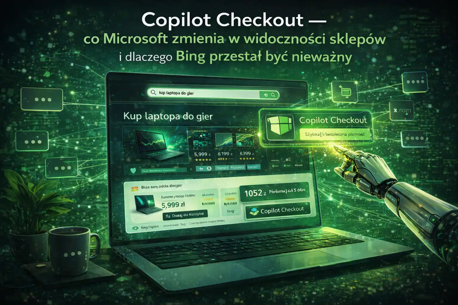 Copilot Checkout — co Microsoft zmienia w widoczności sklepów i dlaczego Bing przestał być nieważny