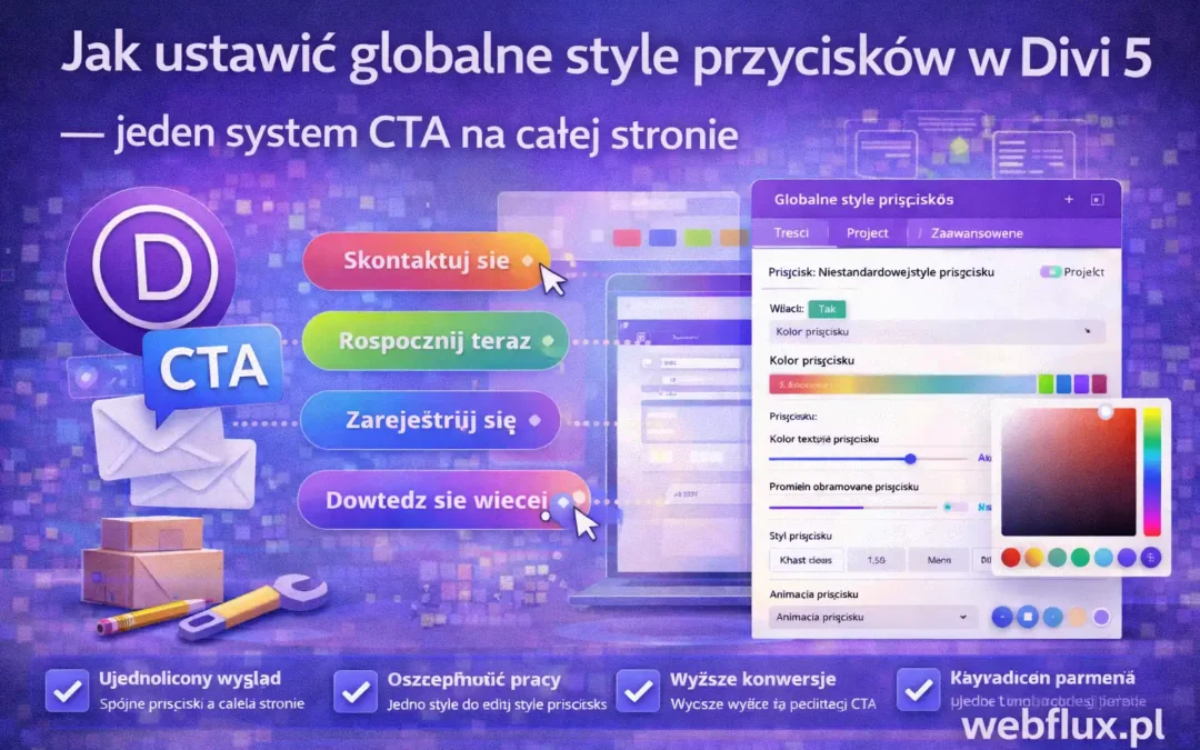 Jak ustawić globalne style przycisków w Divi 5 — jeden system CTA na całej stronie