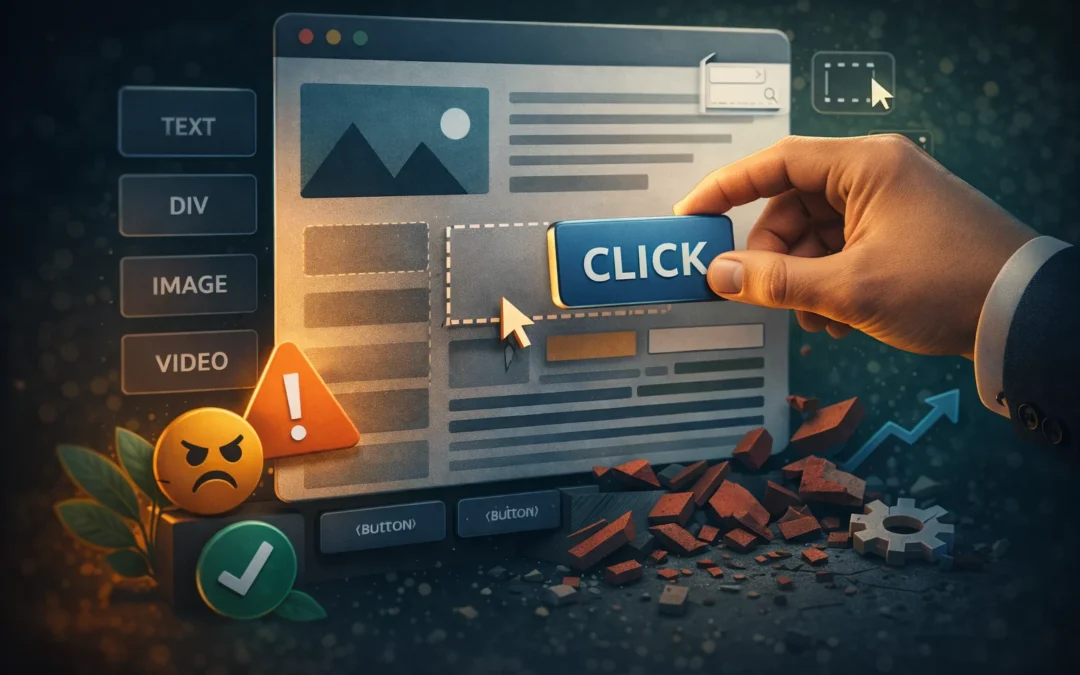 Czy builder może zepsuć dostępność, nawet jeśli strona wygląda dobrze