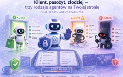 Klient, pasożyt, złodziej — trzy rodzaje agentów na twojej stronie i filar szósty agent-readiness