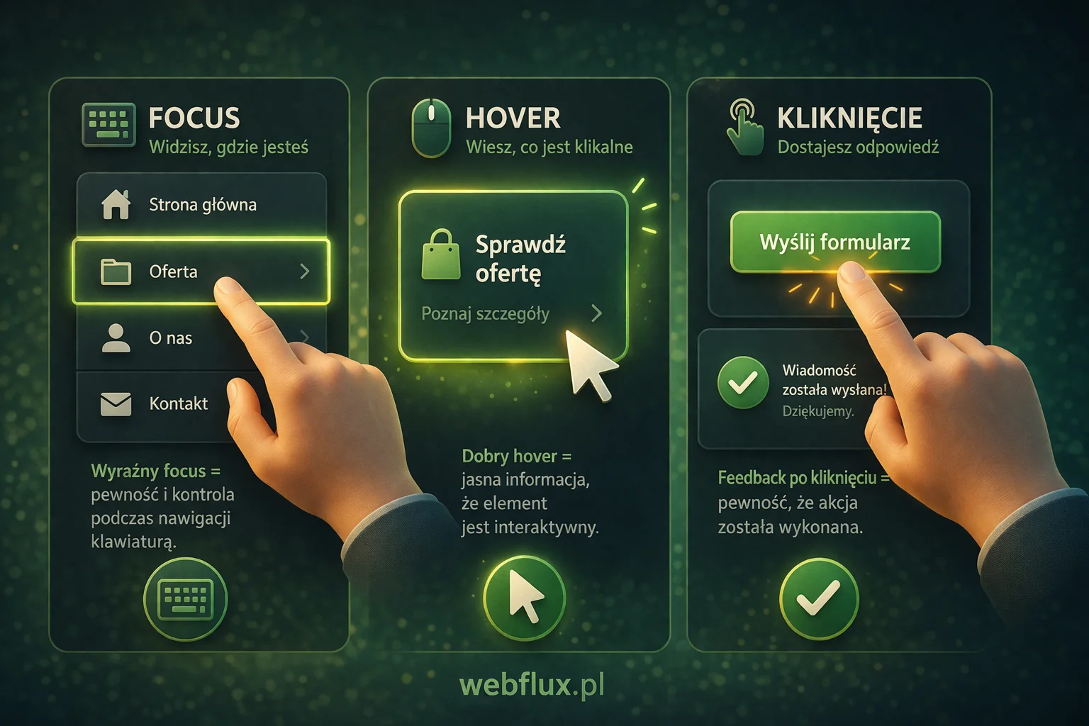 Focus, hover i kliknięcie — każde z nich coś mówi Focus, hover i kliknięcie — każde z nich coś mówi
