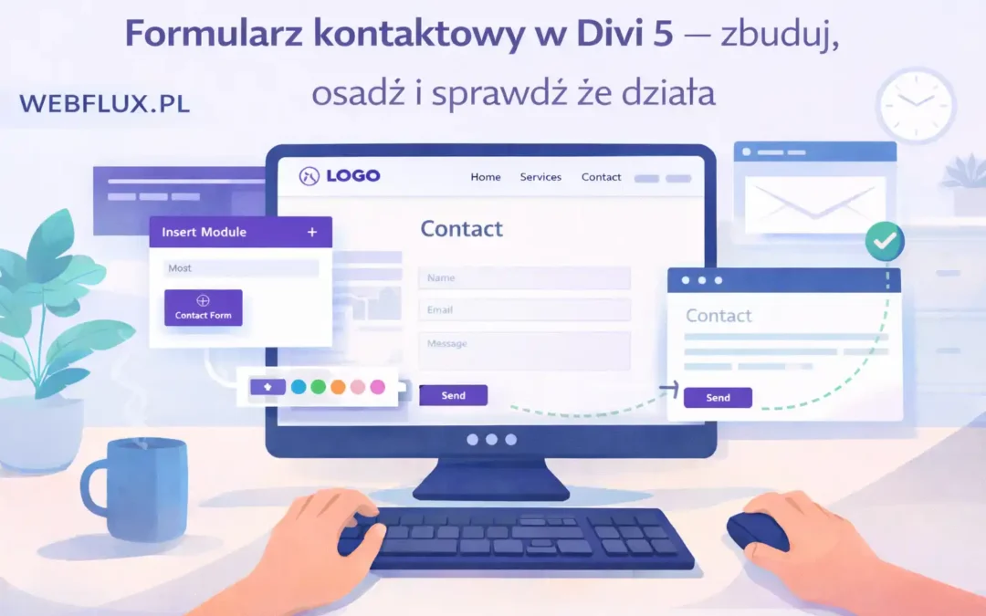 Formularz kontaktowy w Divi 5 — zbuduj, osadź i sprawdź że działa