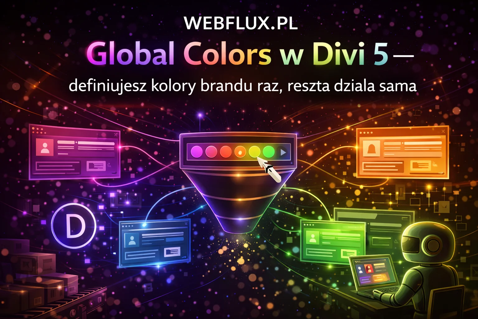 Global Colors w Divi 5 — definiujesz kolory brandu raz, reszta działa sama