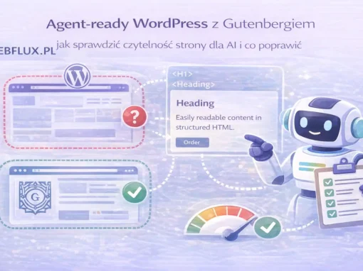 Agent-ready WordPress z Gutenbergiem — jak sprawdzić czytelność strony dla AI i co poprawić