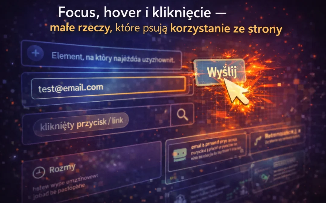 Focus, hover i kliknięcie — małe rzeczy, które psują korzystanie ze strony