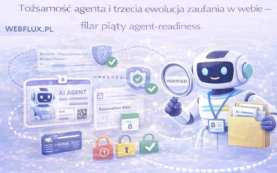 Tożsamość agenta i trzecia ewolucja zaufania w webie — filar piąty agent-readiness