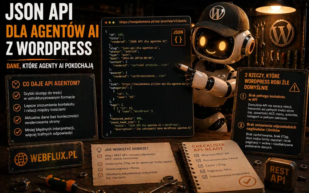JSON API dla agentów AI z WordPress — i dwie rzeczy które WordPress robi źle domyślnie