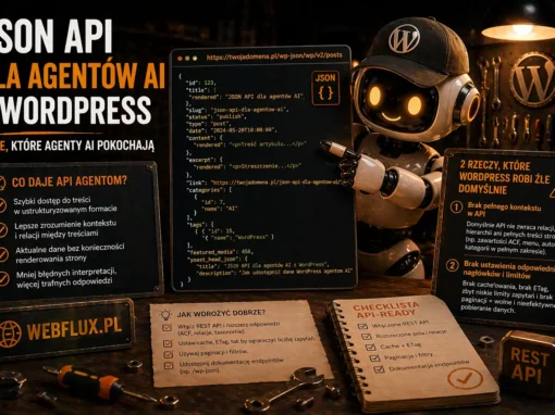 JSON API dla agentów AI z WordPress — i dwie rzeczy które WordPress robi źle domyślnie