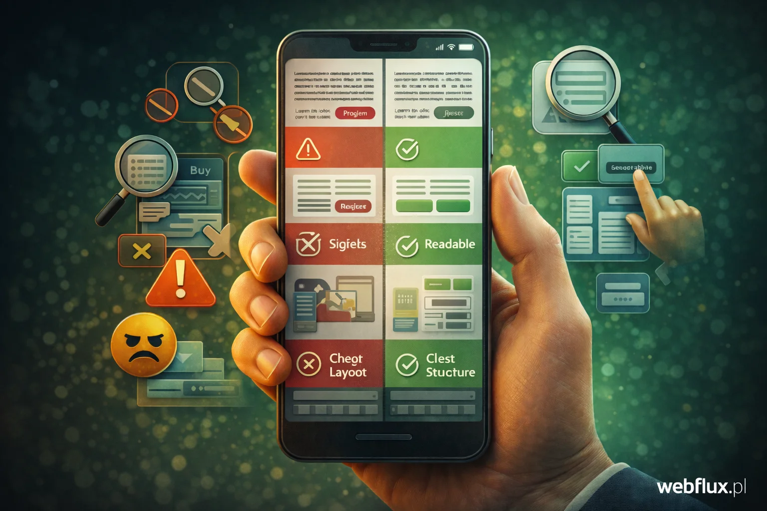 Najczęstsze błędy dostępności na mobile