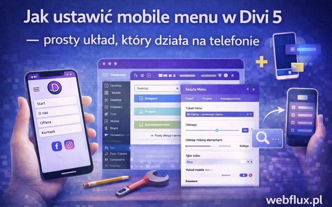 Jak ustawić mobile menu w Divi 5 — prosty układ, który działa na telefonie