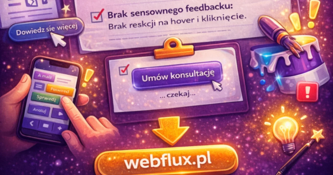 Przyciski należą do tych elementów strony, które wydają się banalne. Są przecież wszędzie — w hero, w formularzach, w kartach wpisów, w checkoutach i w praktycznie każdym miejscu, gdzie użytkownik ma zrobić kolejny krok.