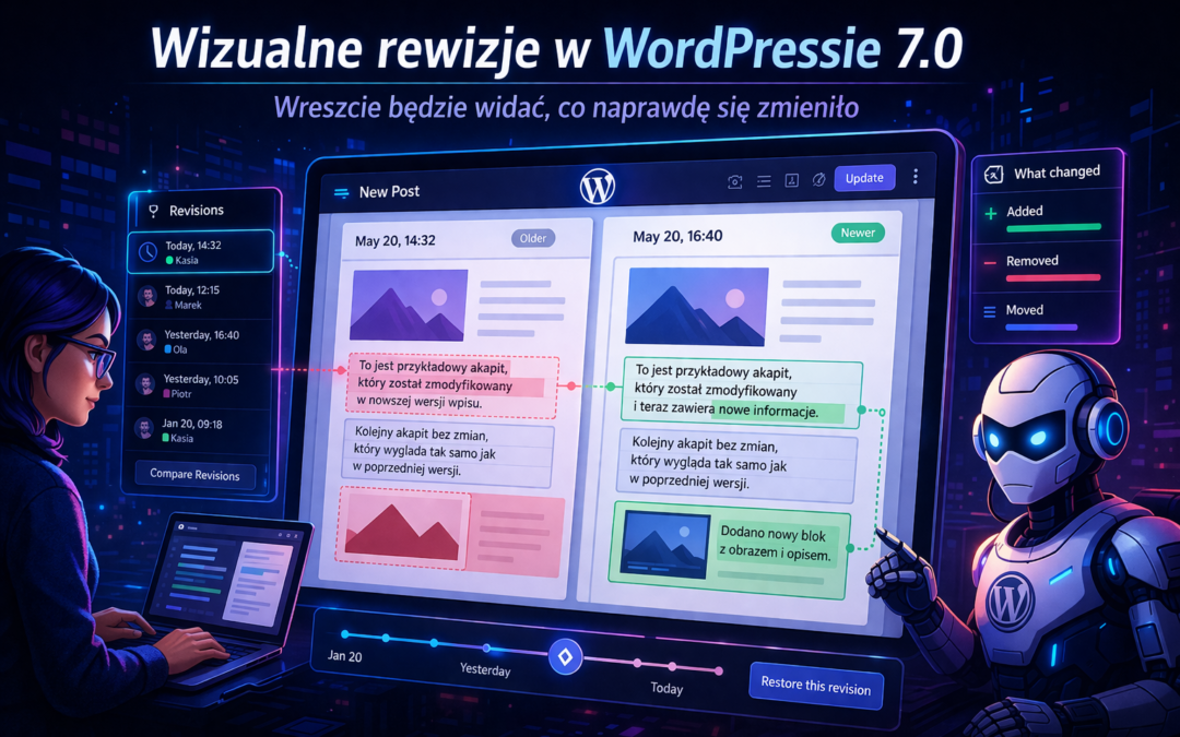 Wizualne rewizje w WordPressie 7.0. Wreszcie będzie widać, co naprawdę się zmieniło