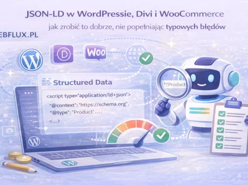 JSON-LD w WordPressie, Divi i WooCommerce — jak zrobić to dobrze, nie popełniając typowych błędów