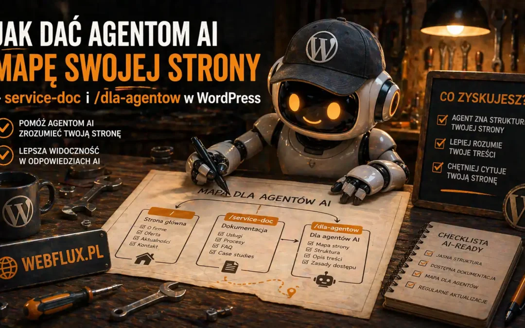 Jak dać agentom AI mapę swojej strony — service-doc i / dla-agentow w WordPress