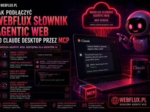 Jak podłączyć WebFlux Słownik Agentic Web do Claude Desktop przez MCP