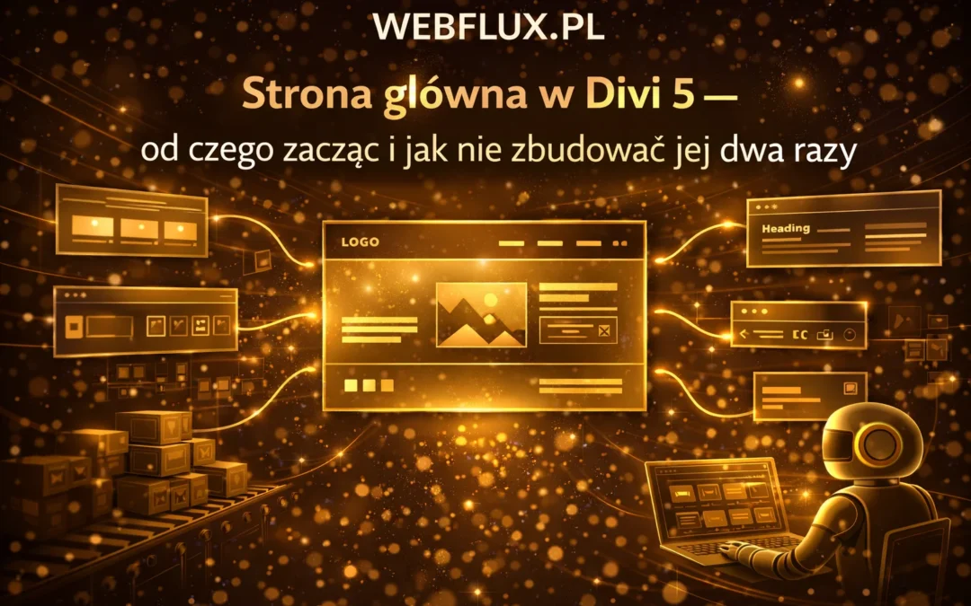 Strona główna w Divi 5 — od czego zacząć i jak nie zbudować jej dwa razy
