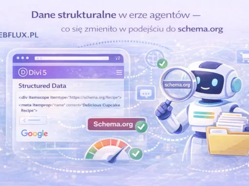 Dane strukturalne w erze agentów — co się zmieniło w podejściu do schema.org