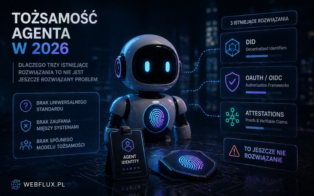 Tożsamość agenta w 2026 — dlaczego trzy istniejące rozwiązania to nie jest jeszcze rozwiązany problem