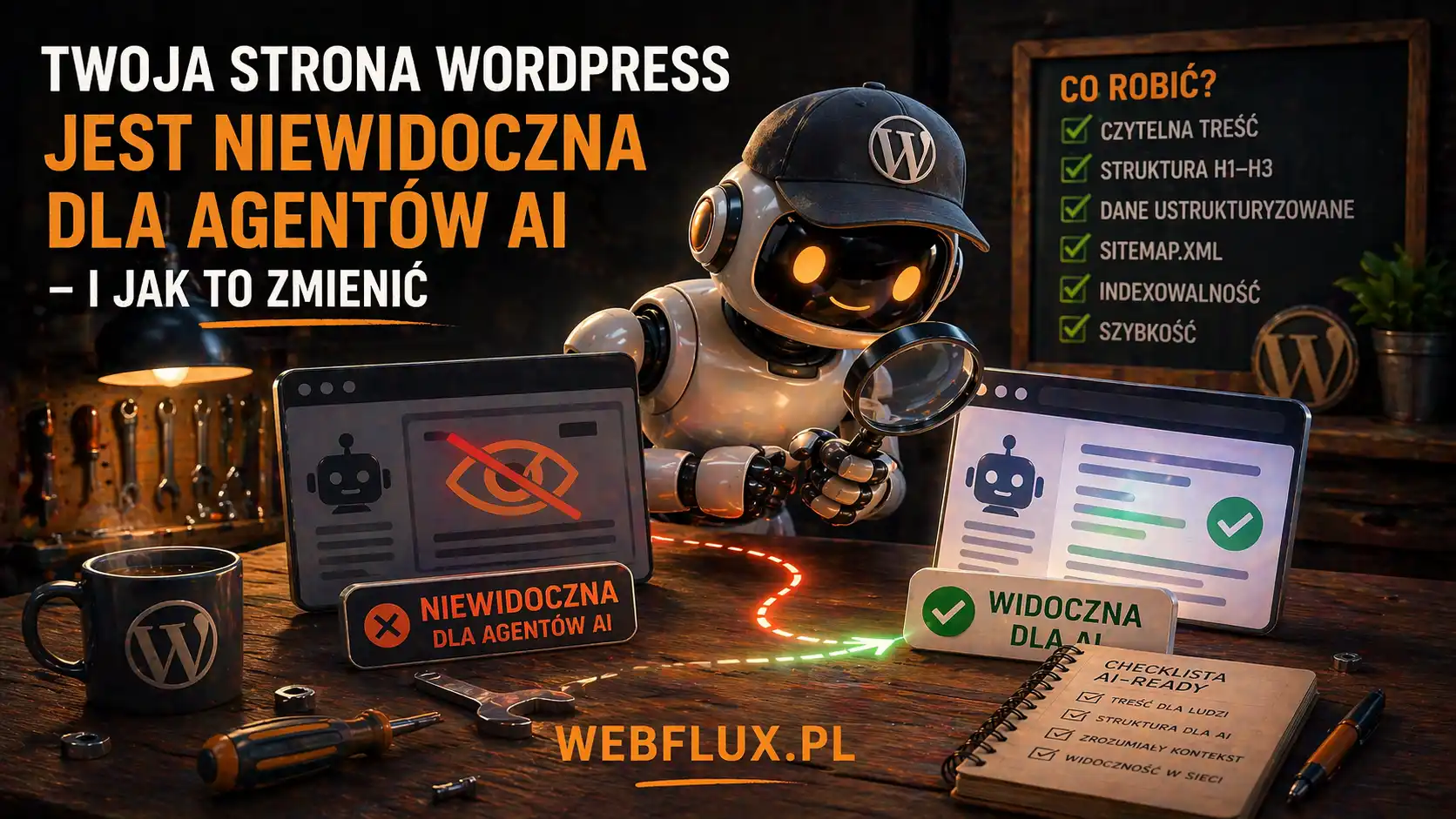 Twoja strona WordPress jest niewidoczna dla agentów AI — i jak to zmienić