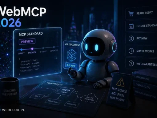 WebMCP w 2026 — dlaczego sprzedawanie wdrożeń standardu w preview jest sprzedawaniem przyszłości jako teraźniejszości