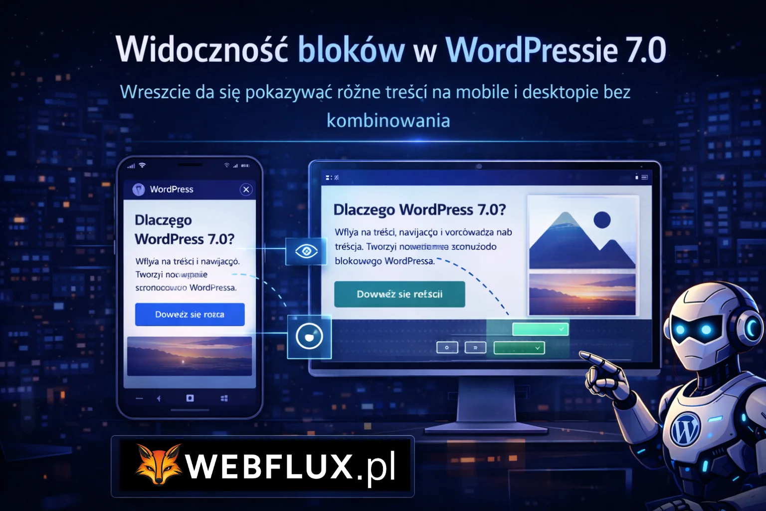 Widoczność bloków w WordPressie 7.0. Wreszcie da się pokazywać różne treści na mobile i desktopie bez kombinowania