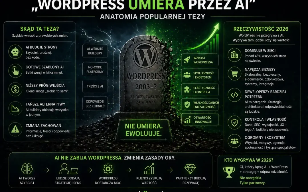 „WordPress umiera przez AI” — anatomia popularnej tezy