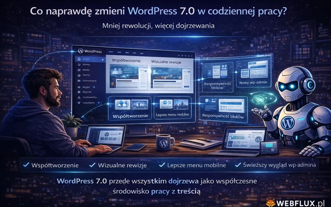 Co naprawdę zmieni WordPress 7.0 w codziennej pracy? Mniej rewolucji, więcej dojrzewania