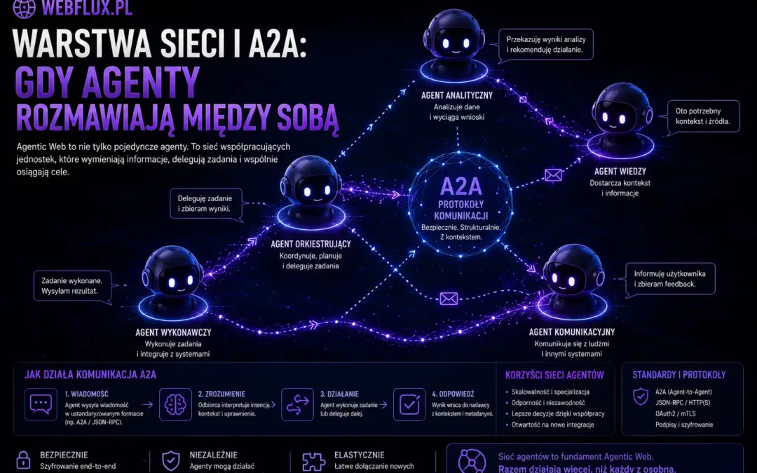 Warstwa Sieci i A2A: gdy agenty rozmawiają między sobą