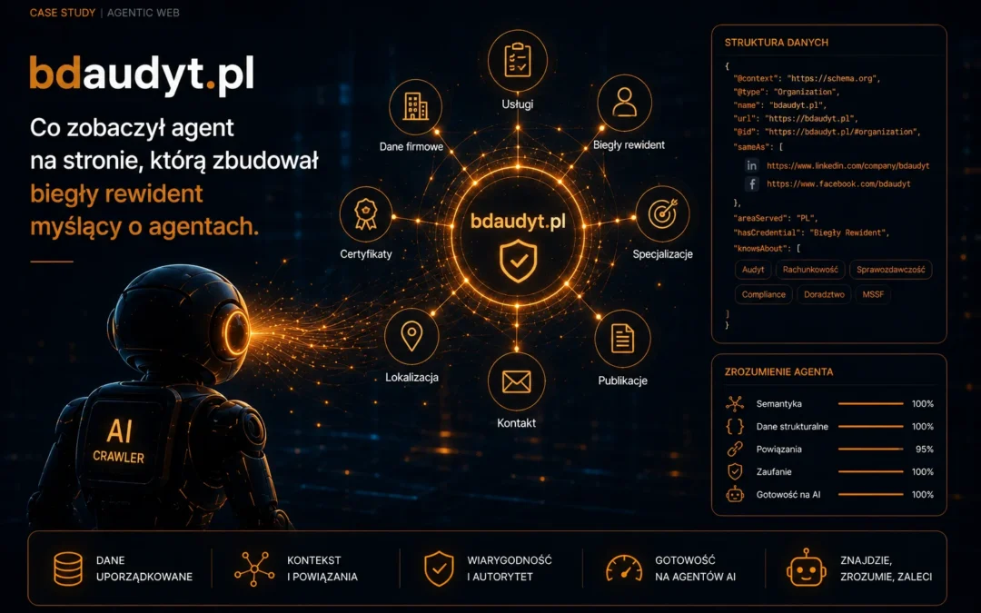 bdaudyt.pl — co zobaczył agent na stronie, którą zbudował biegły rewident myślący o agentach