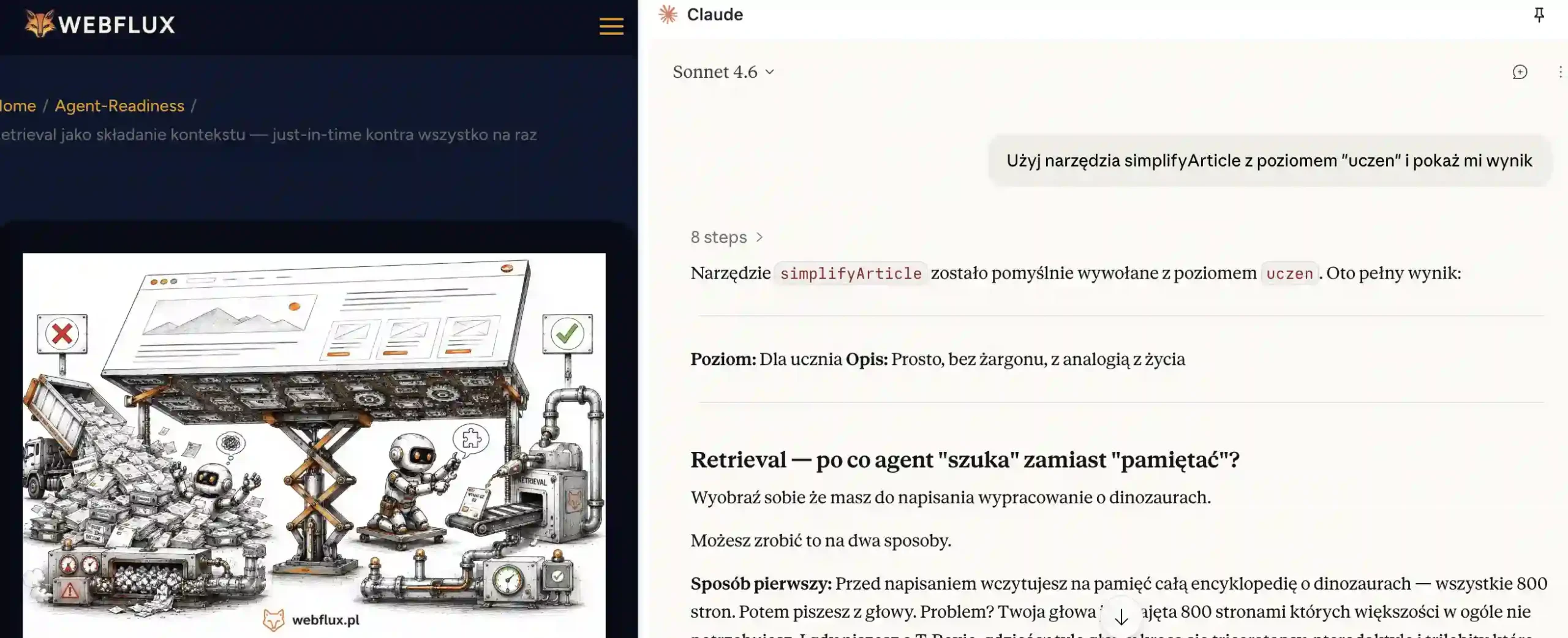 Poziom uczeń webMCP