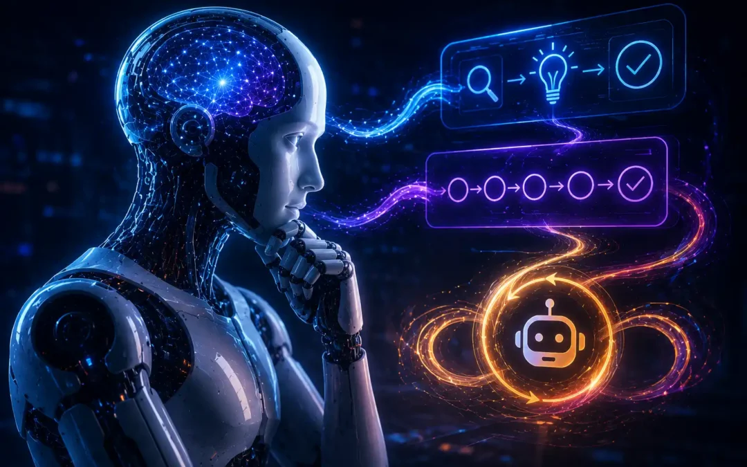 Jak agent AI myśli — ReAct, Chain-of-Thought i pętla która nigdy nie śpi