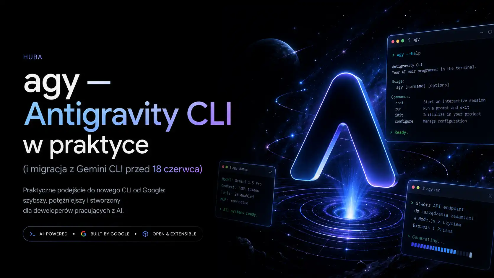 agy — Antigravity CLI w praktyce (i migracja z Gemini CLI przed 18 czerwca)