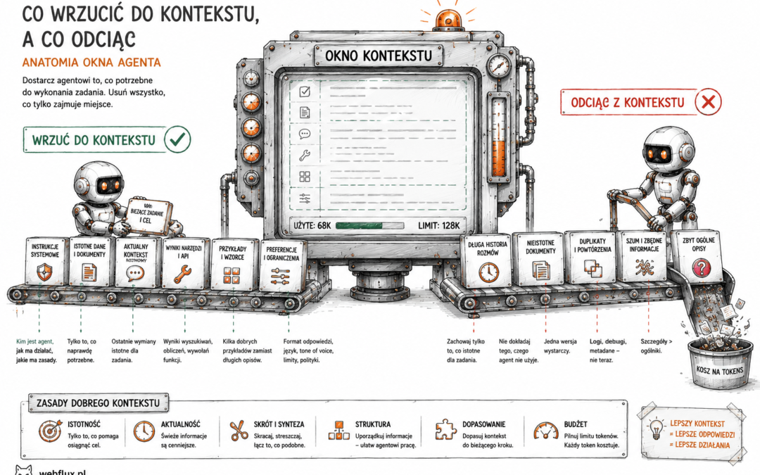 Co wrzucić do kontekstu, a co odciąć — anatomia okna agenta