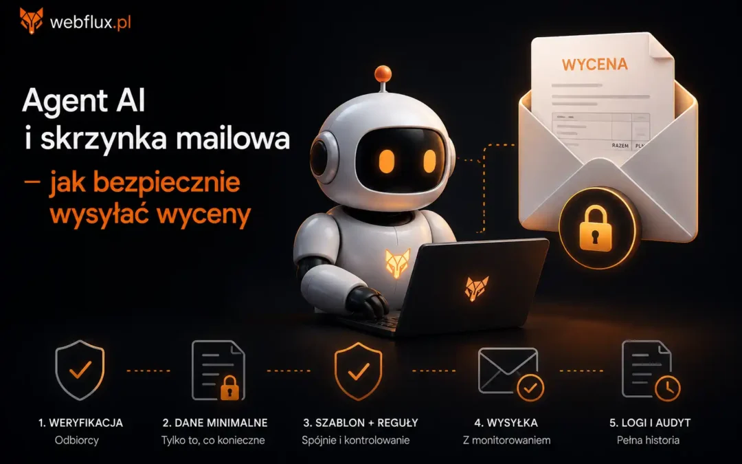 Agent AI i skrzynka mailowa — jak bezpiecznie wysyłać wyceny