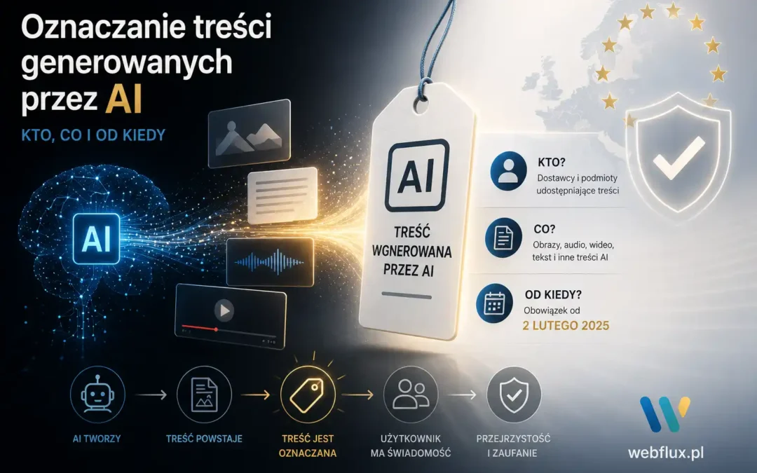 Oznaczanie treści generowanych przez AI — kto, co i od kiedy