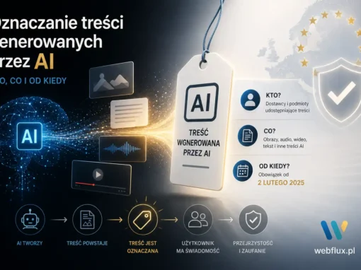 Oznaczanie treści generowanych przez AI — kto, co i od kiedy Oznaczanie treści generowanych przez AI — kto, co i od kiedy