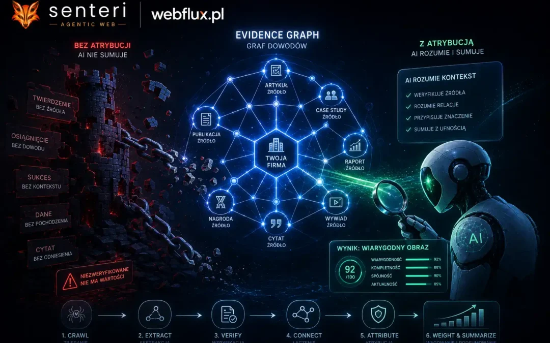 Evidence Graph — czym jest graf dowodów i dlaczego AI nie sumuje osiągnięć bez atrybucji