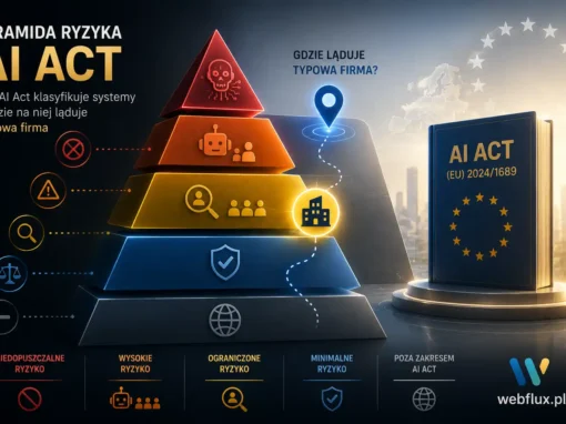 Piramida ryzyka — jak AI Act klasyfikuje systemy i gdzie na niej ląduje typowa firma Piramida ryzyka — jak AI Act klasyfikuje systemy i gdzie na niej ląduje typowa firma