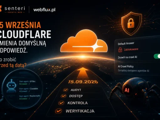 15 września: Cloudflare zmienia domyślną odpowiedź. Co zrobić przed tą datą 15 września: Cloudflare zmienia domyślną odpowiedź. Co zrobić przed tą datą