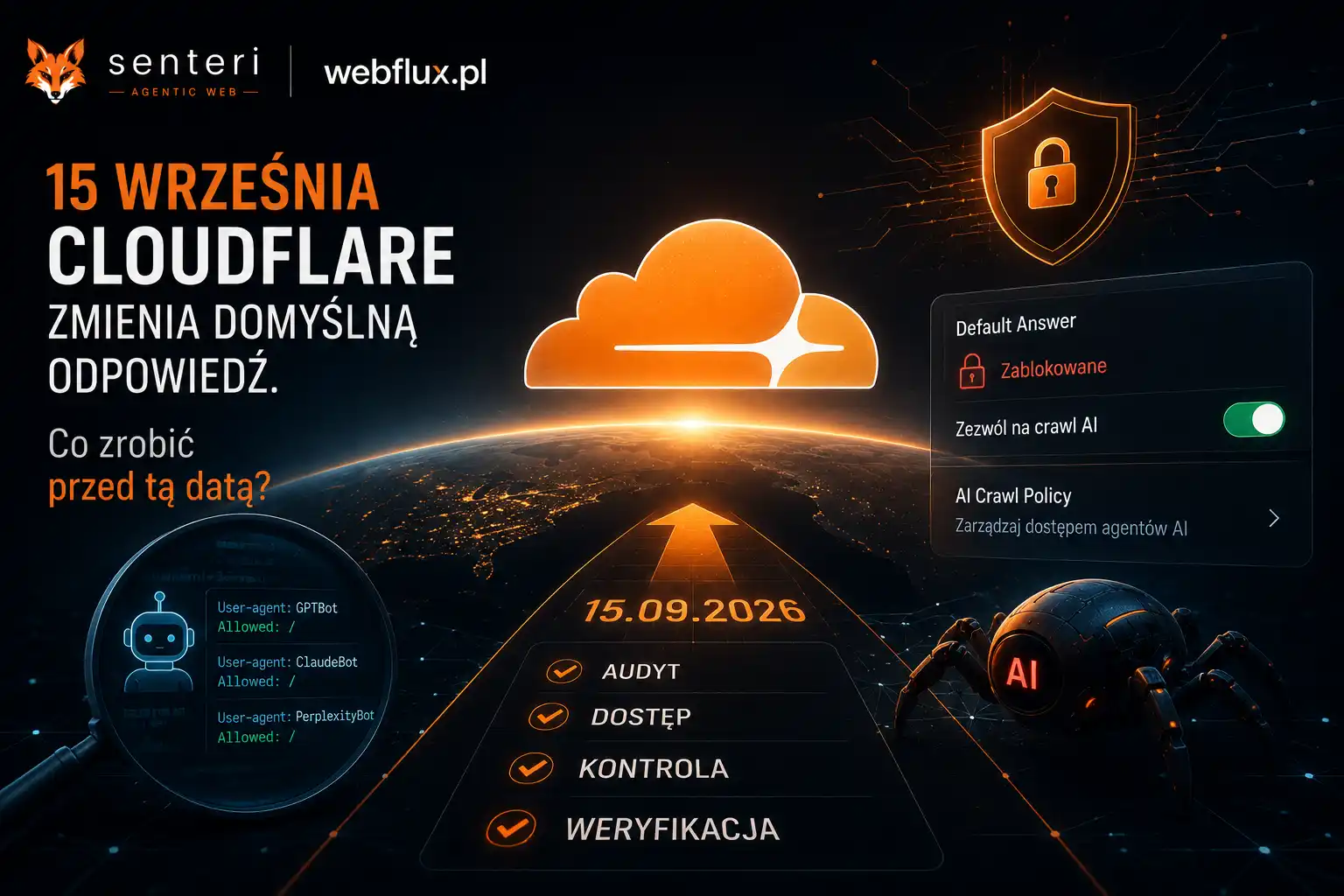 15 września: Cloudflare zmienia domyślną odpowiedź. Co zrobić przed tą datą