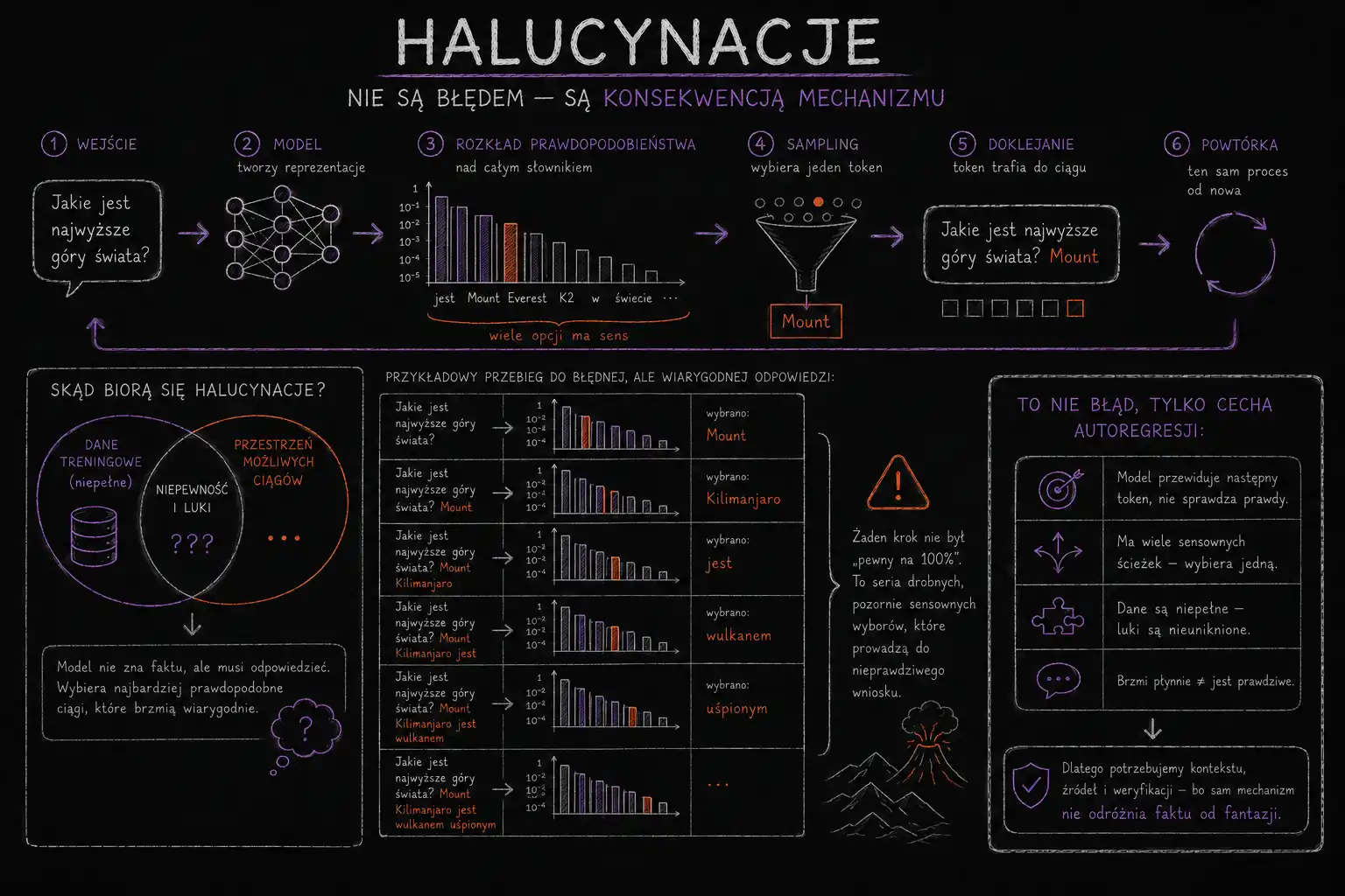 Halucynacje nie są błędem — są konsekwencją mechanizmu