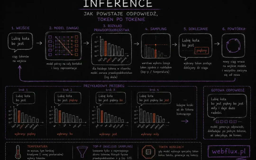 Inference — jak powstaje odpowiedź, token po tokenie