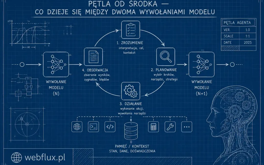 Pętla od środka — co dzieje się między dwoma wywołaniami modelu