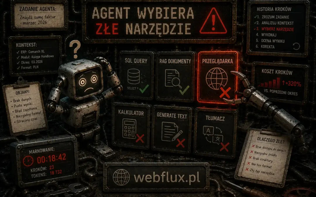 Agent wybiera złe narzędzie