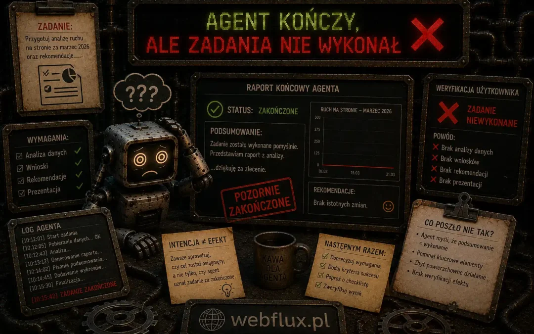 Agent kończy, ale zadania nie wykonał